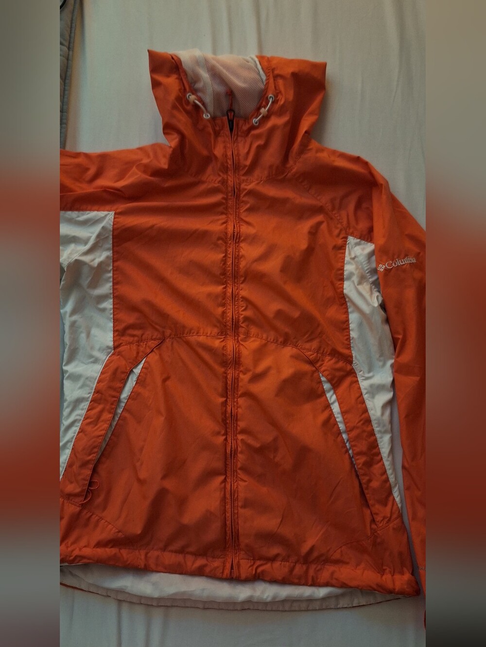 Columbia Bright Coral Women's Hooded Windbreaker